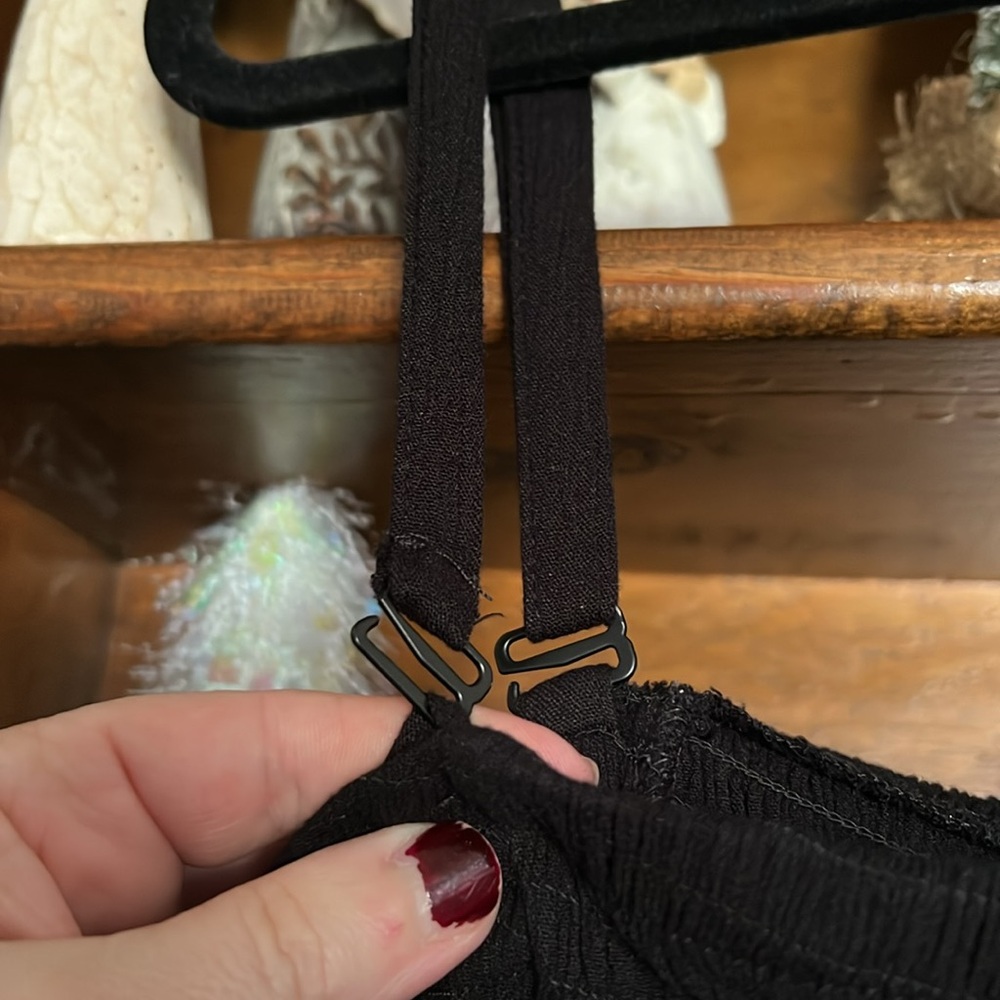 Torrid Solid Black Midi Gauze Adjustable Strap/St… - image 3